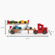 Autotransporter Spielzeug Holz mit Personalisierung - Rot - Muckelmeister