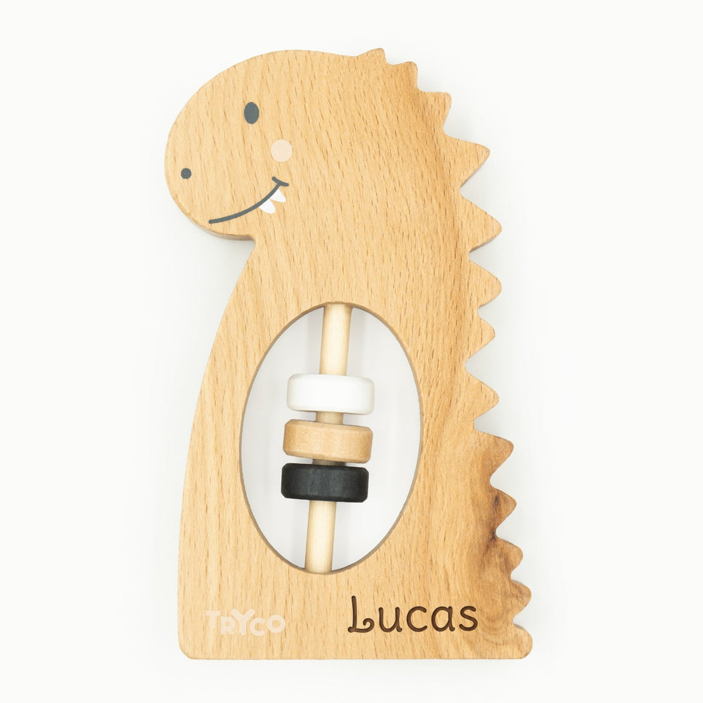Dino Rassel aus Holz - Muckelmeister