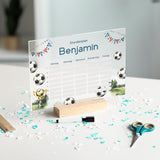 Stundenplan abwischbar personalisiert - Fussballplatz - Muckelmeister