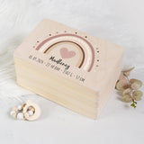Erinnerungsbox Baby - Regenbogen rosa - Muckelmeister