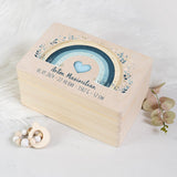 Erinnerungsbox Baby - Regenbogen blau - Muckelmeister