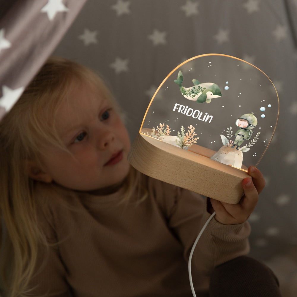 Nachtlicht Kinder personalisiert - Unterwasser - Muckelmeister