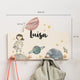 Personalisierte Messlatte + Garderobe - 