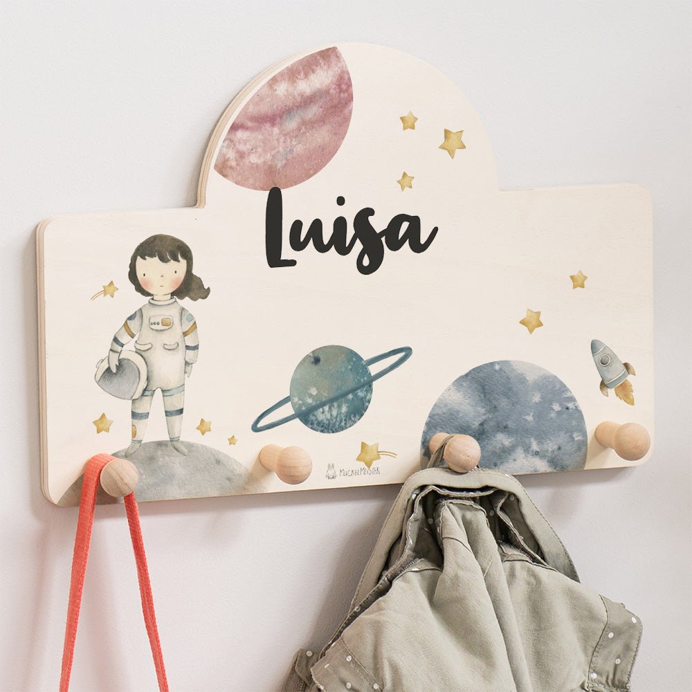Personalisierte Messlatte + Garderobe - 