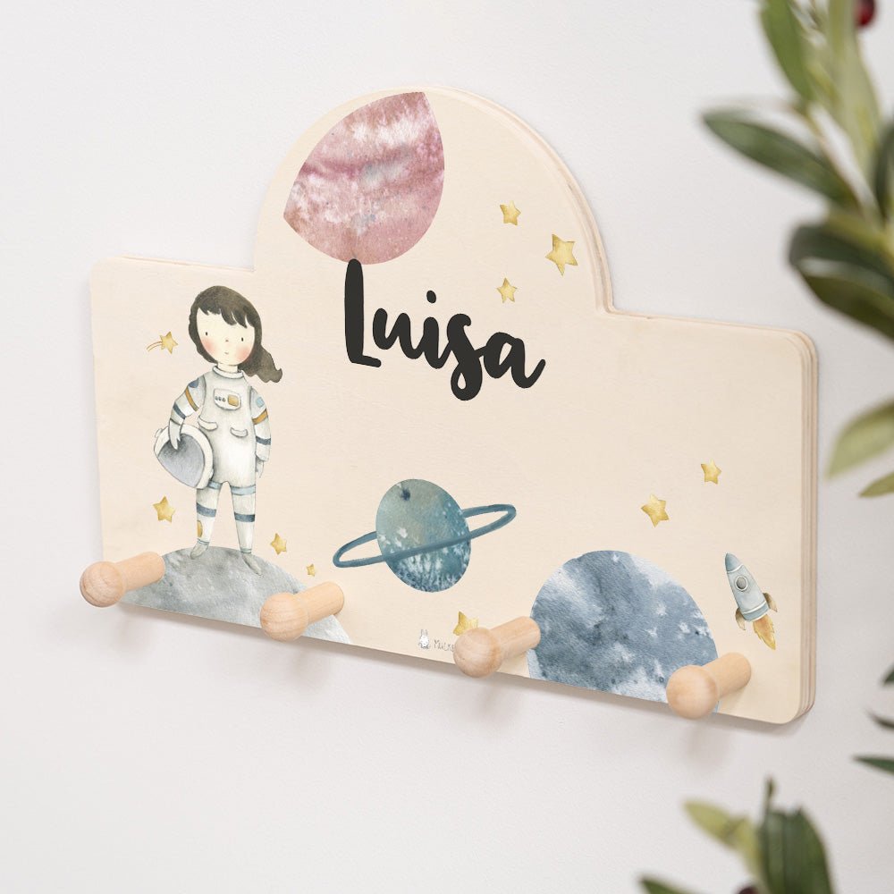 Personalisierte Messlatte + Garderobe - 