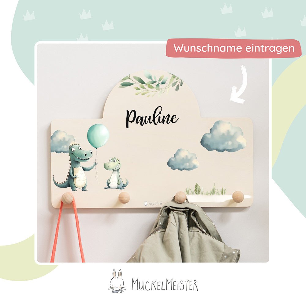 Kindergarderobe Personalisiert - Krokodil - Muckelmeister