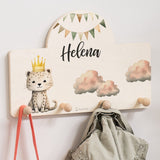 Kindergarderobe Personalisiert - Leopard - Muckelmeister