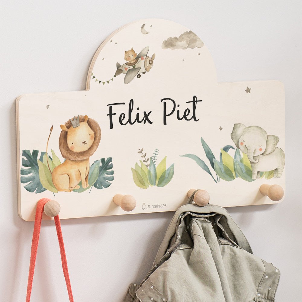 Kindergarderobe Personalisiert - Löwe - Muckelmeister