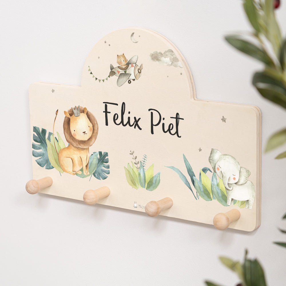 Kindergarderobe Personalisiert - Löwe - Muckelmeister