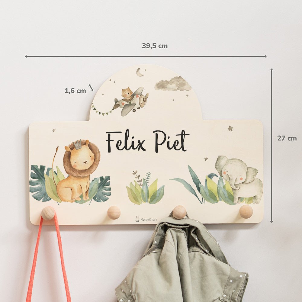 Kindergarderobe Personalisiert - Löwe - Muckelmeister