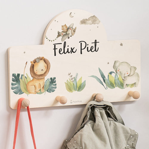 Kindergarderobe Personalisiert - Löwe