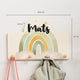 Kindergarderobe Personalisiert - Regenbogen gruen - Muckelmeister