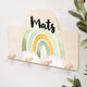 Kindergarderobe Personalisiert - Regenbogen gruen - Muckelmeister
