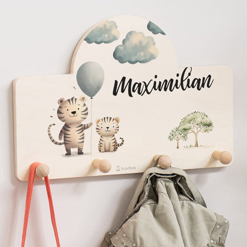 Kindergarderobe Personalisiert - Tiger