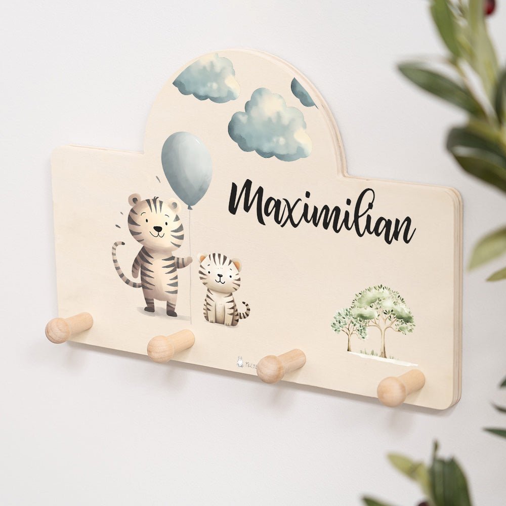 Kindergarderobe Personalisiert - Tiger - Muckelmeister