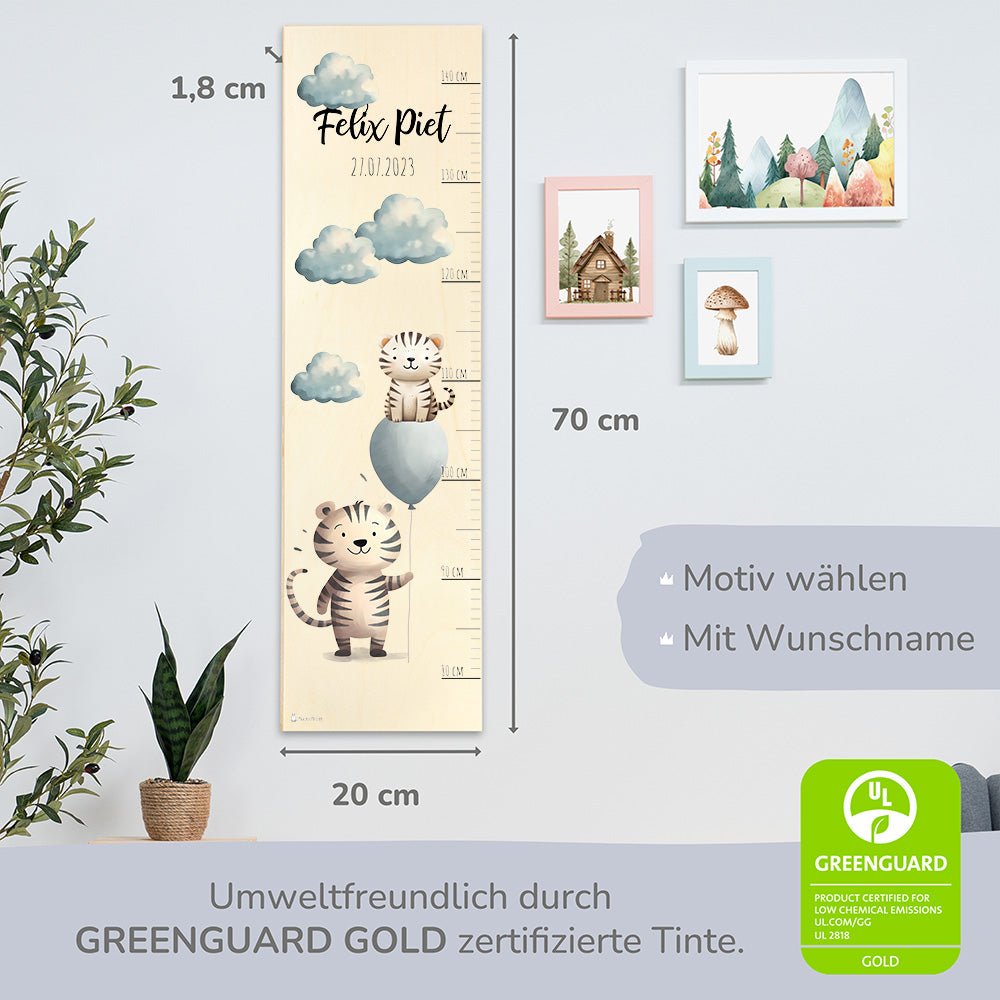 Kinder Messlatte Motiv Tiger - Muckelmeister
