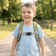 Personalisierter Kinderrucksack mit Name – Löwe, Dino oder Schmetterling | Stick - Muckelmeister