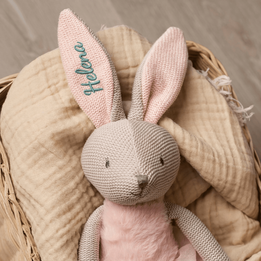 Personalisiertes Kuscheltier Hase 