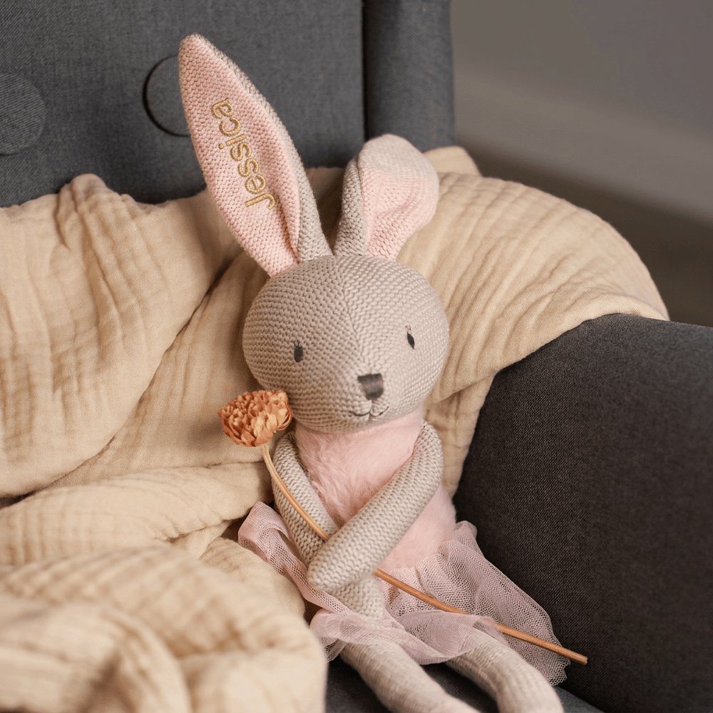 Personalisiertes Kuscheltier Hase 