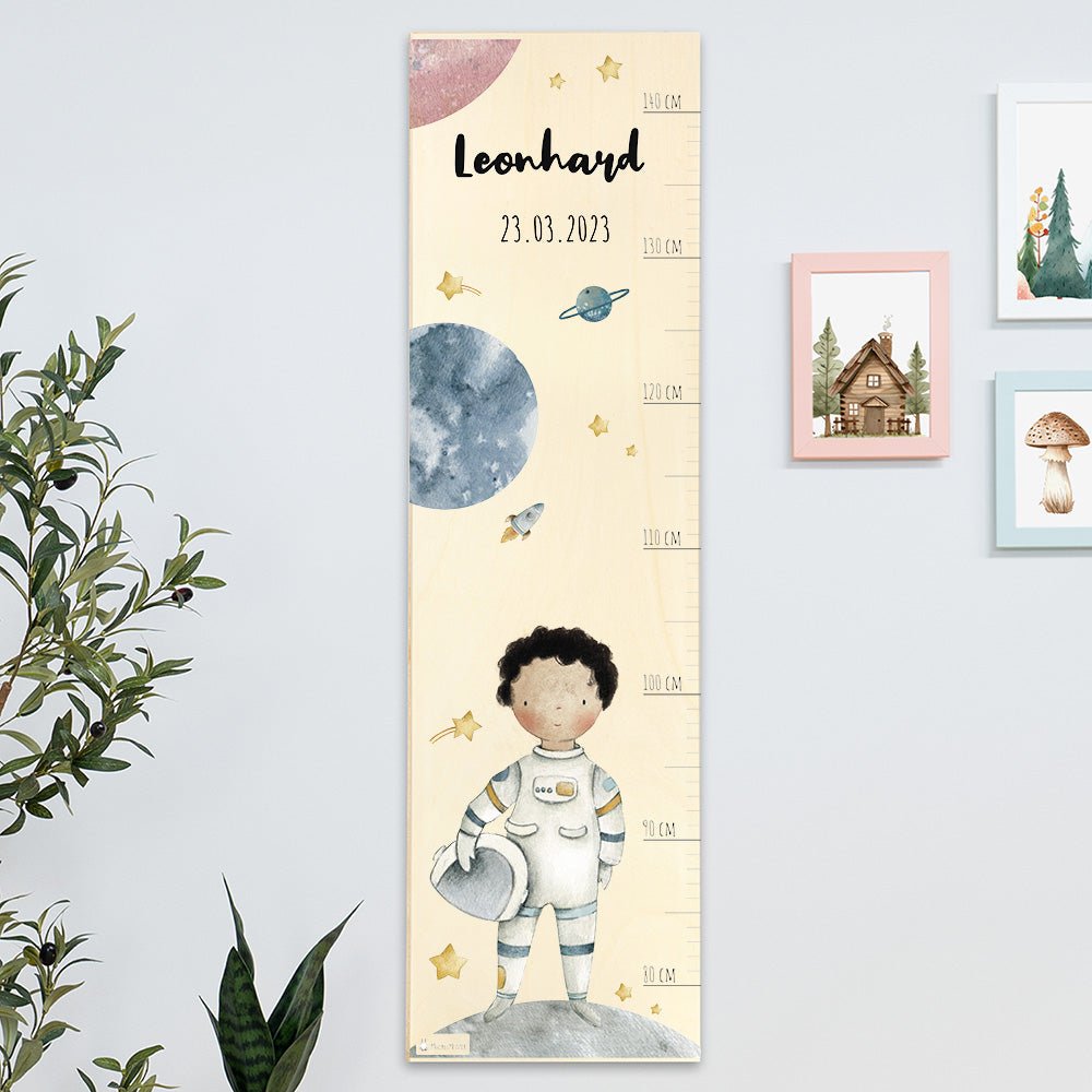 Personalisierte Messlatte + Garderobe - 