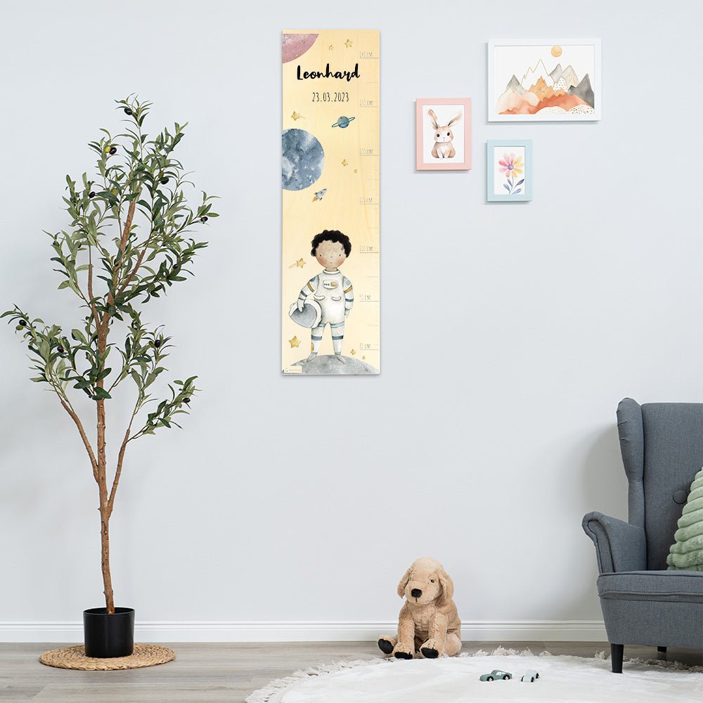 Personalisierte Messlatte + Garderobe - 