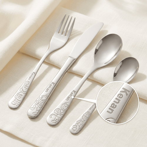 Kuppels Kinderbesteck mit Gravur Fussballfreunde