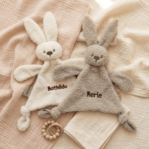 Personalisiertes Schnuffeltuch Lapidou - Kaninchen | Stick