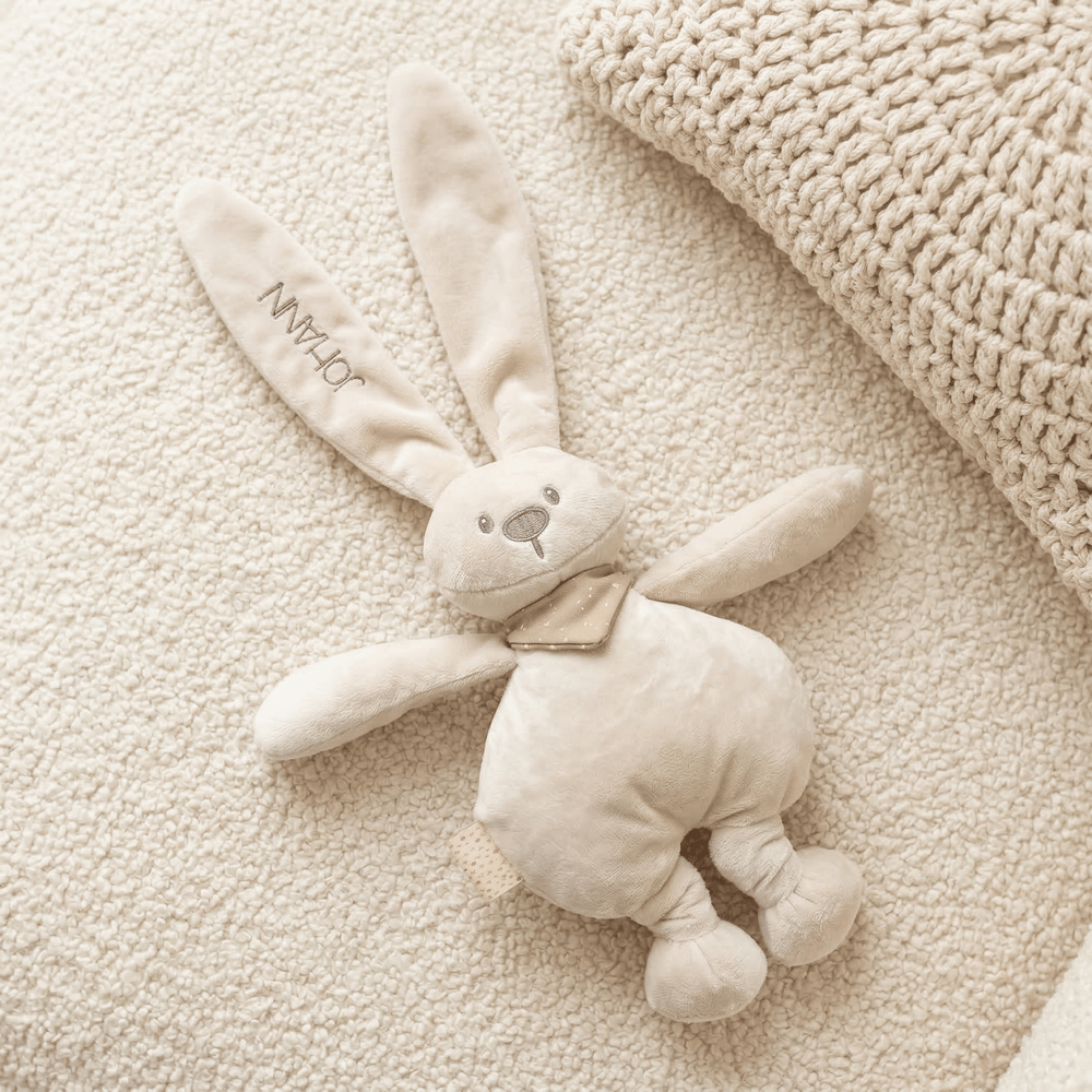 Personalisiertes Kuscheltier Lapidou - Kaninchen mit Schal | Stick - Muckelmeister
