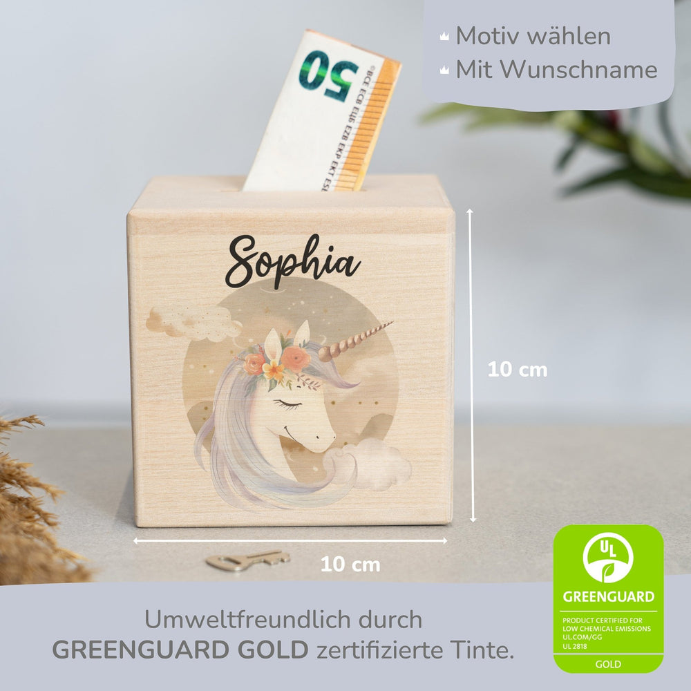 Spardose Personalisiert Einhorn - Muckelmeister